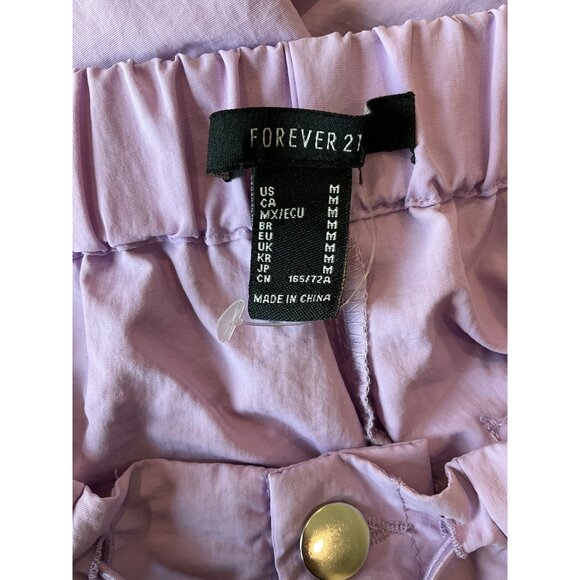Forever 21 New Large lilac parachute pants with pockets, size Medium - Picture 5 of 6